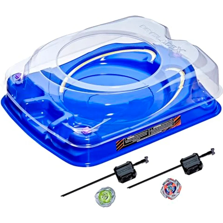 Hasbro Beyblade X Drop Attack Battle Set, Beystadium-Arena mit 2 Kreisel und X-Celerator Schiene für spannende Battles – Bild 2