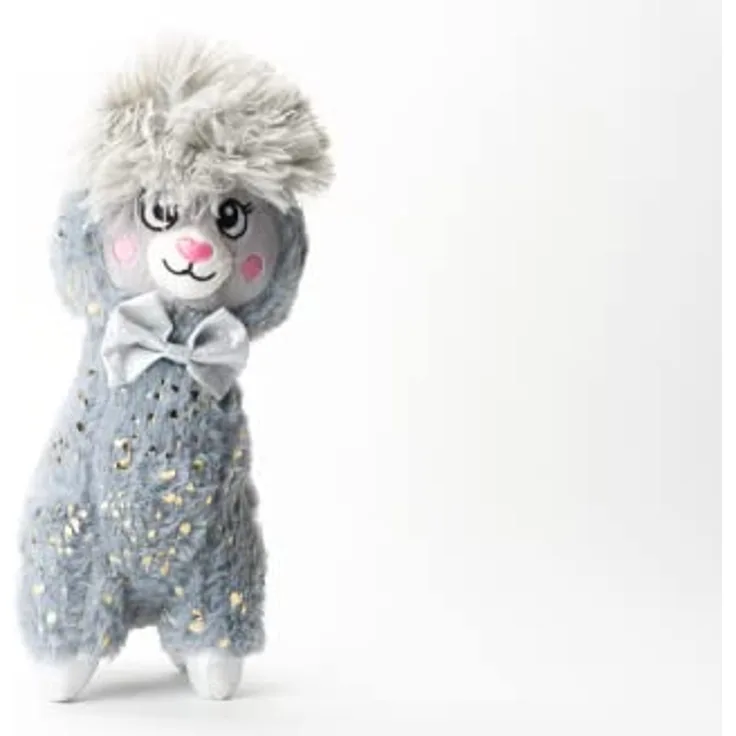 InnoGIO GIOalpaca, Kuscheltier Alpaka 30cm für Kinder & Babys, Schmusetier für Neugeborene, Weiches Stofftier mit Sicheren Materialien, Plüschfigur als Einschlafhilfe, Geschenk, Grau