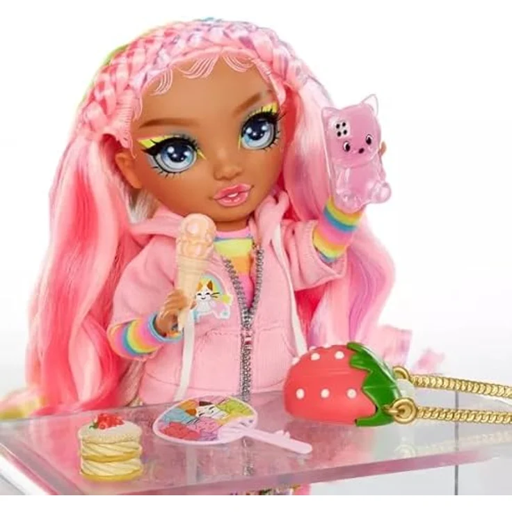 Rainbow High Anziehpuppe Rainbow High Sparkle & Shine Fashion Dolls - ROSETTA (Pink) - Puppe mit flüssigem Glitzer gefüllten Beinen – Bild 5