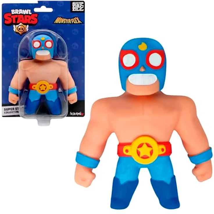 Bizak Monsterflex Brawl Stars Sammlerfigur, elastisch und ausziehbar, 13 cm, 10 Figuren zum Sammeln für Erwachsene und Kinder ab 8 Jahren (64390009-4) – Bild 1