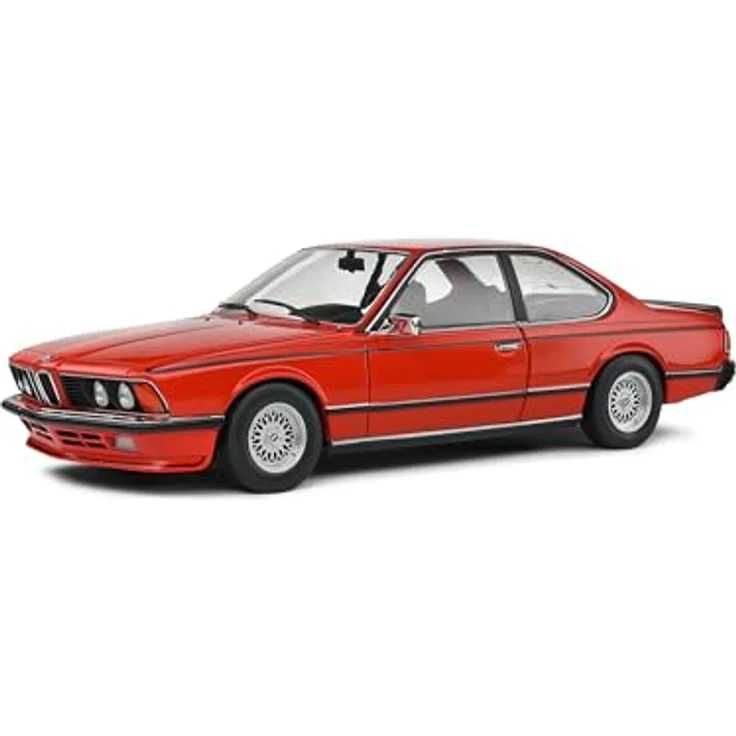 Solido BMW 635 CSi (E24) rot, hochwertiges Diecast Modellauto im Maßstab 1:18 mit beweglichen Türen und lenkbarer Vorderachse – Bild 1