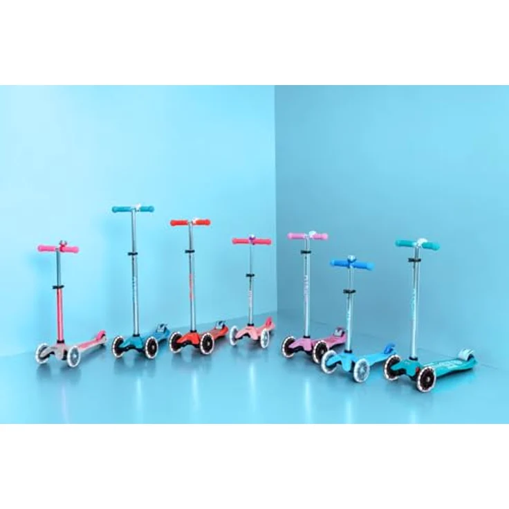 Micro Maxi Micro Deluxe Glow LED Kinderroller | Scooter | LED-Leuchten in jelly green – Bild 7