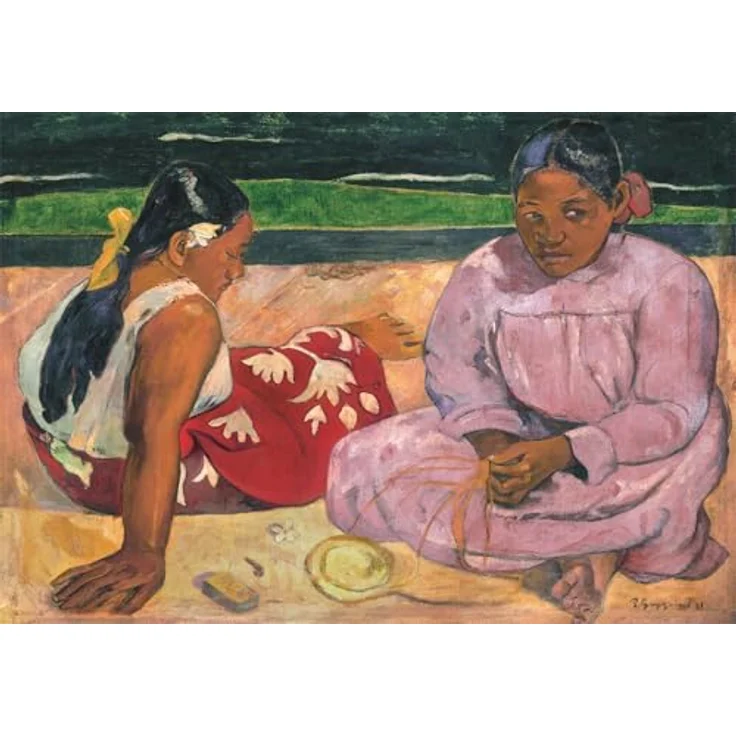 Clementoni Puzzle Museum Collection 1000 Teile, Gauguin Frauen aus Tahiti, 70 x 50 cm, anspruchsvolles Puzzle für Erwachsene – Bild 2