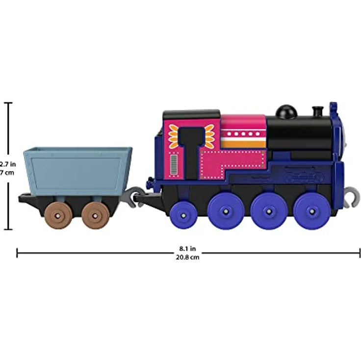 Der Zug Thomas - Ashima Metall-Schub-Lokomotive Di-Cast Zug mit Kristallen und Zubehör zum Spielen mit der Eisenbahn, Spielzeug für Kinder, 3 Jahre, HNN20 – Bild 4