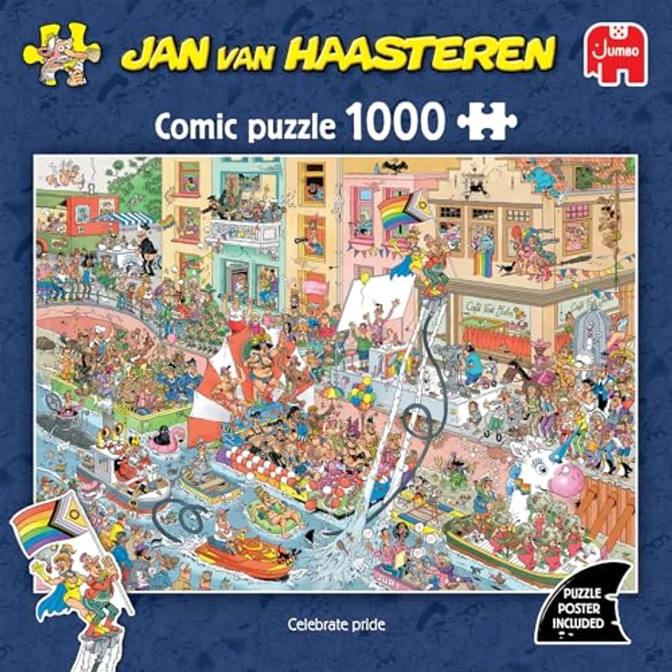Jan van Haasteren Celebrate Pride! Puzzle, 1000 Teile aus recyceltem Karton – Bild 4