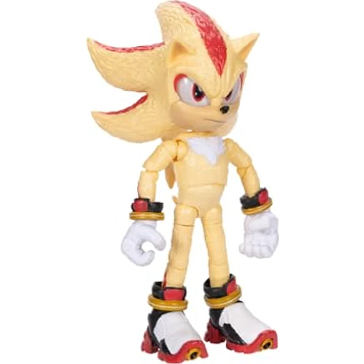 Sonic The Hedgehog Sonic 3 Movie Super Shadow Actionfigur, 13 cm hochbeweglich, offiziell lizenziert, für Jungen/Mädchen, empfohlen ab 3 Jahren – Bild 3