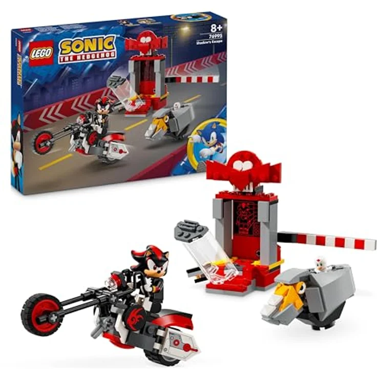 LEGO Sonic The Hedgehog Shadow The Hedgehog Flucht, Set mit Motorrad-Spielzeug und Figuren aus dem Videospiel, Geschenk für Gamer und Fans ab 8 Jahren, Fanartikel für Jungs und Mädchen 76995 – Bild 1