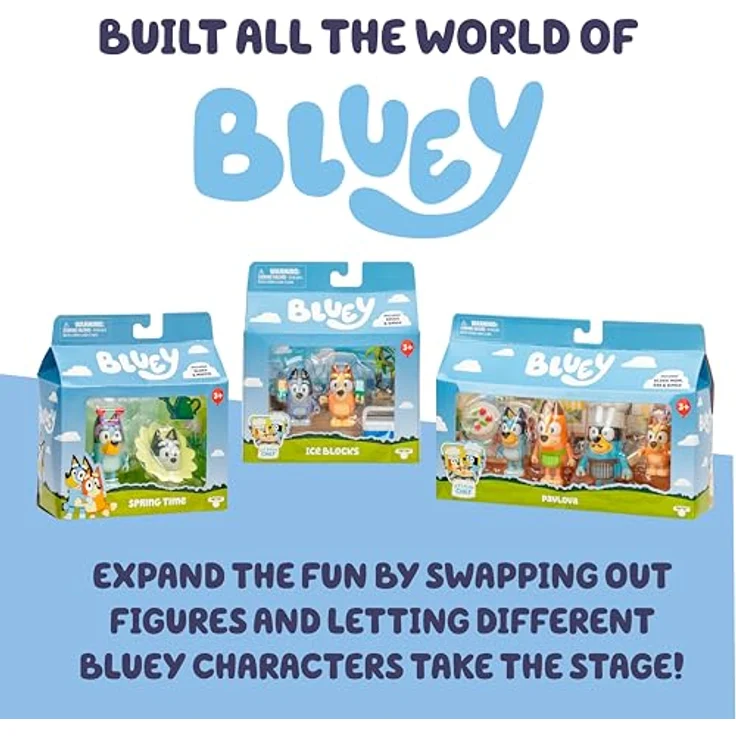 Sonstige Verlage TMT BLUey Uncle's Hochzeit 4er-Pack, Sammelfiguren mit Bluey und Bingo als Blumenmädchen, ab 3 Jahren – Bild 6