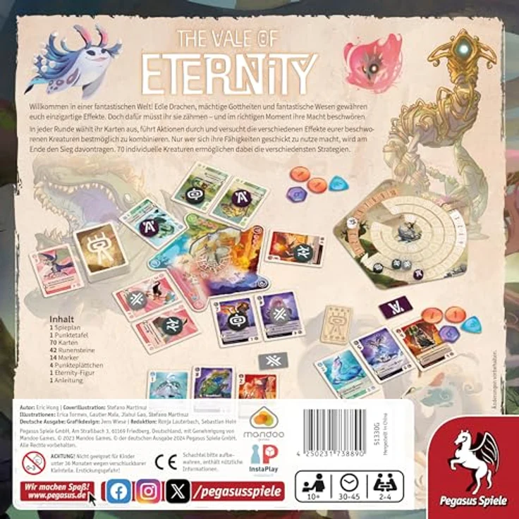 Pegasus Spiele 51330G The Vale of Eternity, Brettspiel mit guter Qualität und innovativem Design – Bild 3
