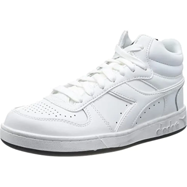 Diadora Unisex Magic Basket Demi Icona Gymnastikschuh, Weiß, 44 EU