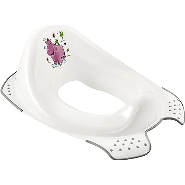keeeper Baby-Toilettensitz KEEEPER Hippo, Kunststoff mit Anti-Rutsch-Funktion und Spritzschutz, weiß (LxBxH: 40x30x15 cm) – Bild 1