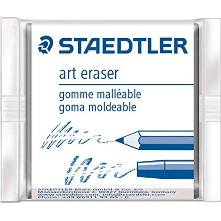 STAEDTLER 5427SBK2-C Radierer-Set (Knetradierer und Spezialradierer, besonders weich, Premium-Qualität, für viele künstlerische Arbeiten, Blisterkarte mit zwei Künstler-Radierern) – Bild 2