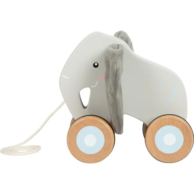 Small Foot - Holz-Elefant mit knisternden Ohren, Schiebe- & Ziehspielzeug für Babys – Bild 4