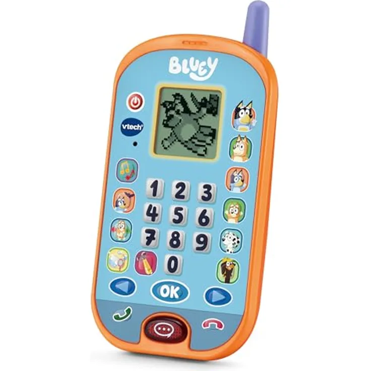 VTech Bluey Lernhandy, interaktives Spielzeug mit Originalstimmen und 4 Lernspielen, für Kinder von 3-6 Jahren