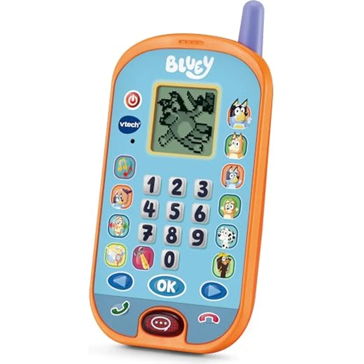 VTech Bluey Lernhandy, interaktives Spielzeug mit Originalstimmen und 4 Lernspielen, für Kinder von 3-6 Jahren – Bild 1