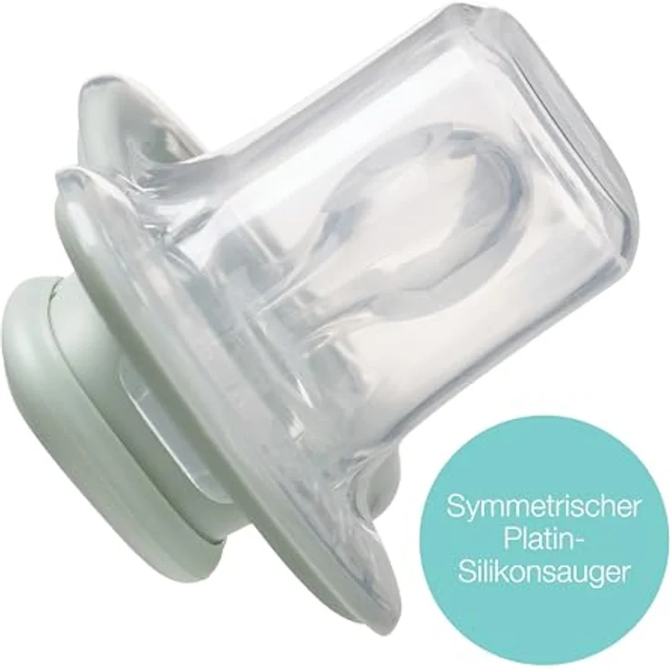B.Box Silicone 0-6m Schnuller, kieferorthopädischer Beruhigungssauger im 2er Set, Berry/Blush – Bild 3