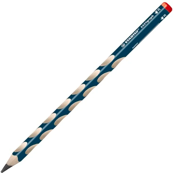 STABILO EASYgraph, Ergonomischer Dreikant-Bleistift für Links- und Rechtshänder, Härtegrad HB, petrol, 48er Pack – Bild 2