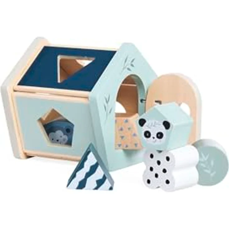 Eichhorn Steckspielzeug Panda, 7-teiliges Steckspiel zur Förderung der Motorik und räumlichen Wahrnehmung für Kinder ab 1 Jahr – Bild 4