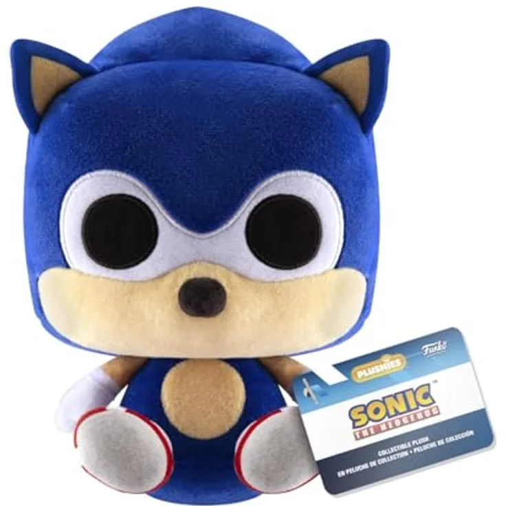 Funko Pop! Plush: Sonic The Hedgehog - 17,78 cm Plüschtier - Offizielles Sammlerstück für Kinder und Erwachsene - Geschenkidee zum Geburtstag