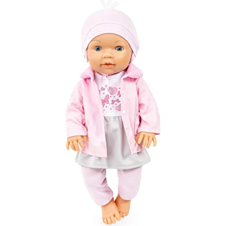 Bayer Puppenkleidung Kleid/Hose rosa (Set, 6-tlg) - Fröhliches und detailverliebtes Outfit für Puppen – Bild 3
