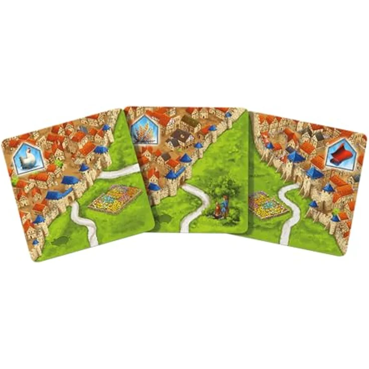 Hans im Glück Carcassonne – Händler und Baumeisterin, 2. Erweiterung für 2-6 Spieler, Familienspiel ab 7 Jahren, deutsche Ausgabe, 45 Minuten Spielzeit – Bild 4