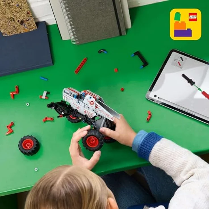 LEGO Technic 42200 Monster Jam™ ThunderROARus™, Spielzeug-Monstertruck mit Rückziehmotor, Mehrfarbig, 232 Teile – Bild 4