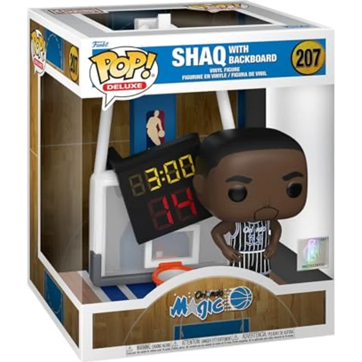 Funko Pop! Deluxe: Magic - Shaquille O'Neal - Shaq mit Backboard - Vinyl-Sammelfigur, 9,5 cm, hochwertiges Vinyl, perfektes Geschenk für Sports Fans – Bild 1