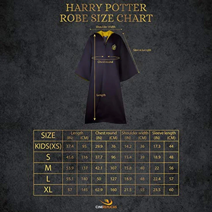 Cinereplicas Harry Potter - Hogwarts Robe Hufflepuff - XL - Official License – Bild 2