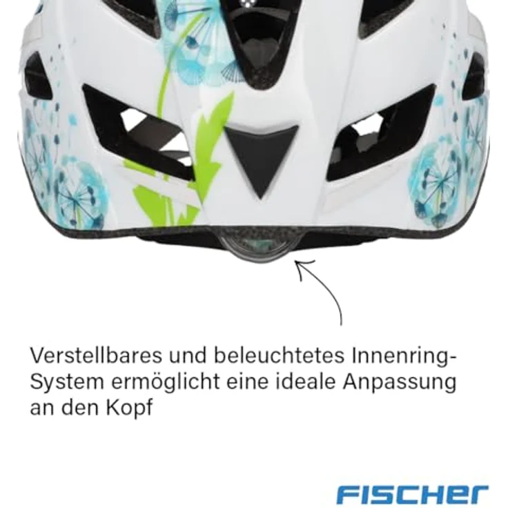 Fischer FISCHER bicycle Urban Flower helmet (white size S/M) – Bild 9