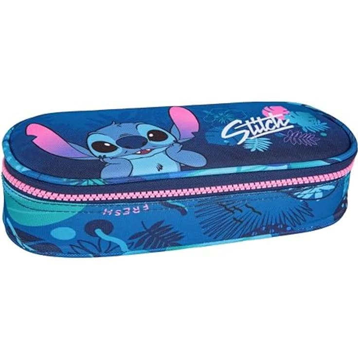 CoolPack Federmäppchen COOLPACK CAMPUS Etui Box Disney STITCH, 1 Fach, strapazierfähiges Polyester, Organizer und Netzfach, 23 cm x 9 cm x 5 cm