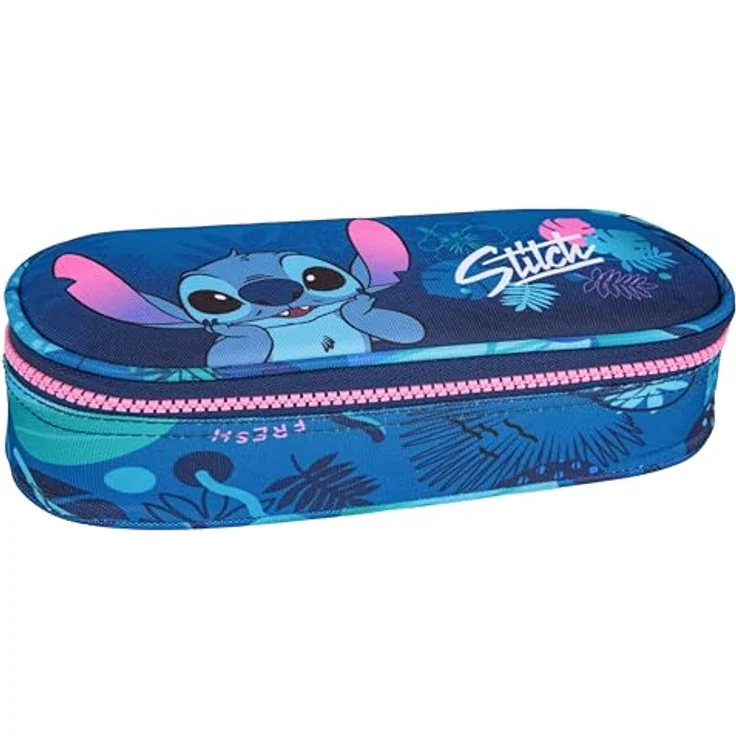 CoolPack Federmäppchen COOLPACK CAMPUS Etui Box Disney STITCH, 1 Fach, strapazierfähiges Polyester, Organizer und Netzfach, 23 cm x 9 cm x 5 cm – Bild 1