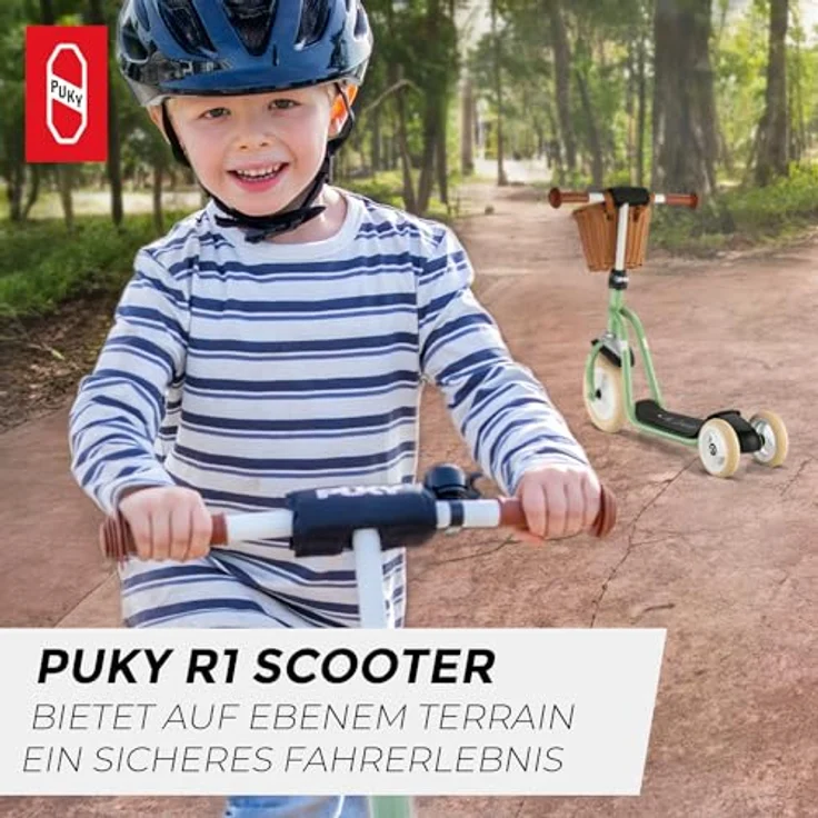 PUKY Roller R1 Classic Retro Green, Anti-Puncture Tyre, Einstellbarer Lenker, 20.0 kg Höchstgewicht – Bild 2