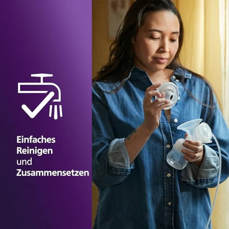 Philips AVENT Doppelmilchpumpe Premium SCF398/31, mit Natural Motion Technologie, wiederaufladbarem Akku, Timer-Anzeige und geschlossenem Abpumpsystem – Bild 3