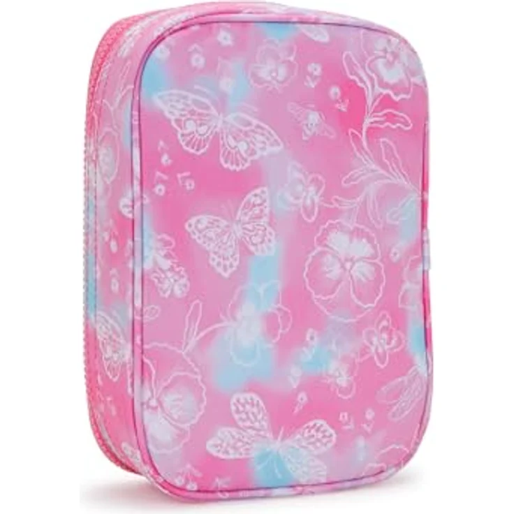 Kipling 100 PENS, Großes Federetui mit Trennwand und 26 Stiftfächern, Garden Clouds (Rosa) – Bild 2