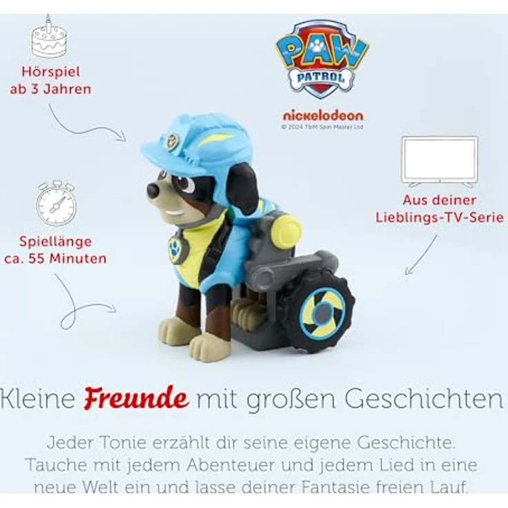 tonies Hörspielfigur Paw Patrol - Rettung für T-Rex, spannende Abenteuer mit Chase, Marshall und Co. – Bild 4