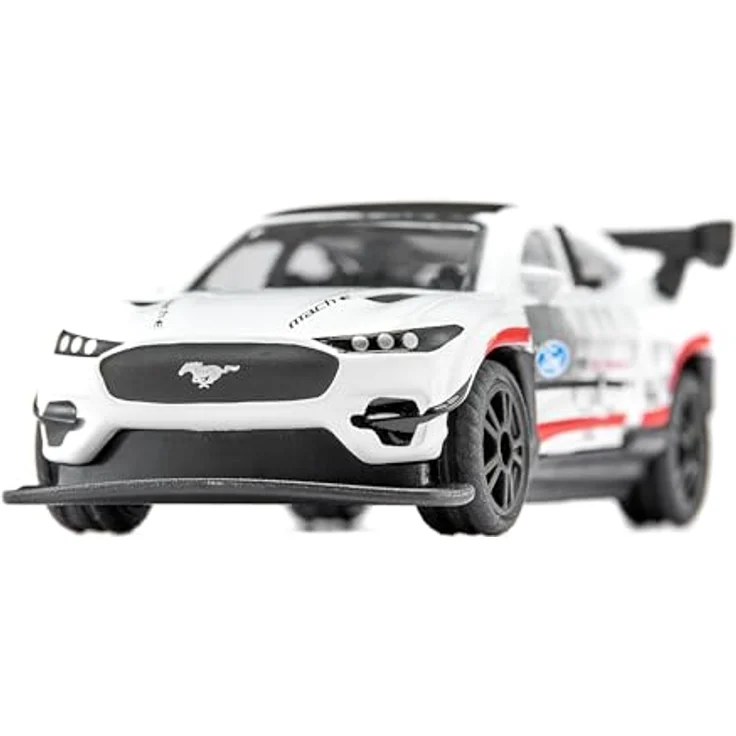 Siku 1566 Ford Mustang Mach-E 1400, Spielzeug-Auto aus Metall/Kunststoff, weiße Karosserie, gummierte Reifen, sportliche Felgen – Bild 3
