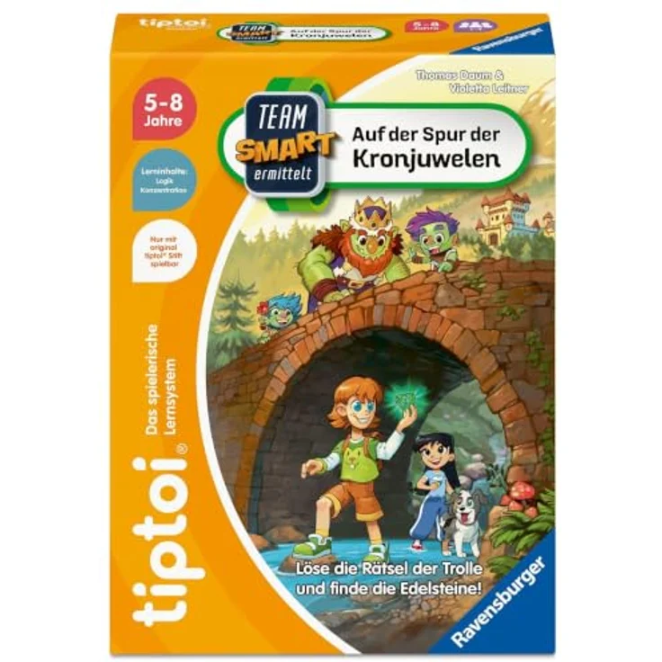 Ravensburger tiptoi Spiel 00238 - Team SMART ermittelt – Interaktives Logikspiel für 1-4 Kinder ab 5 Jahren, zur Lösung von Rätseln und Hinweisen