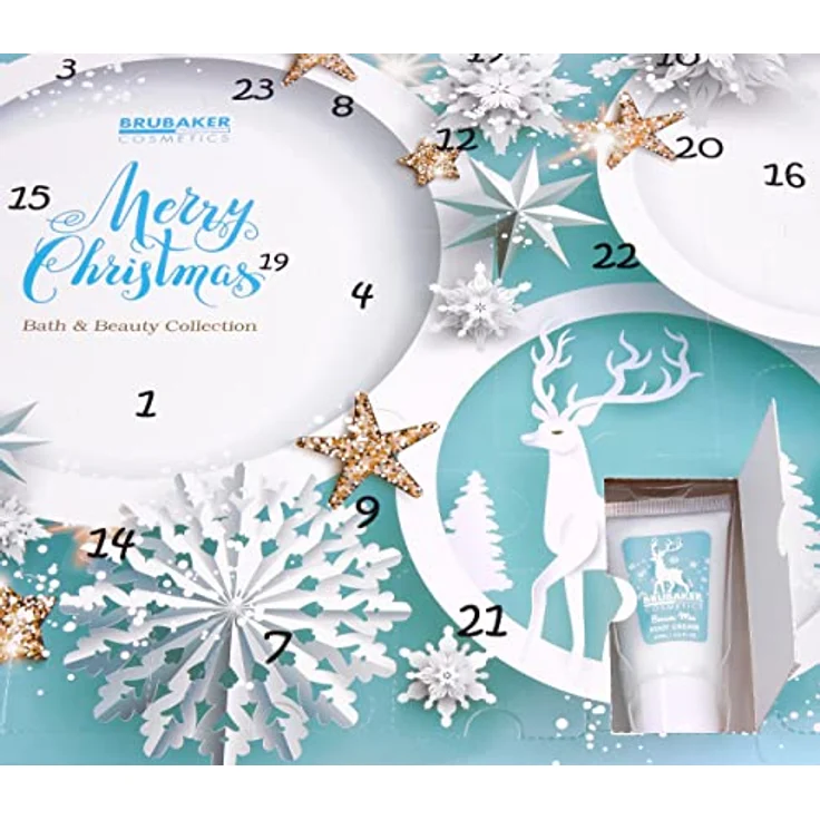 BRUBAKER Adventskalender XXL Beauty Adventskalender 2024 - Mint Blau - 24 x Körperpflege & Spa, Wellness Weihnachtskalender für Frauen und Mädchen – Bild 6