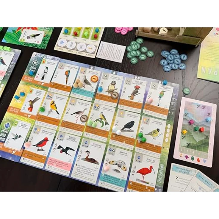 Stonemaier Games Wingspan Americas Erweiterung, Brettspiel mit Vögeln aus Mexiko, Mittel- und Südamerika, für 1-5 Spieler – Bild 8