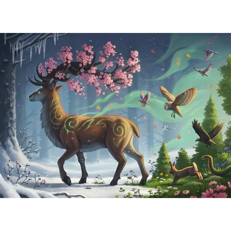 Ravensburger Puzzle 12000616 - Der Hirsch als Frühlingsbote - 1000 Teile Puzzle für Erwachsene und Kinder ab 14 Jahren, bunte Landschaftsmotive, reflexfreies Puzzlebild – Bild 1