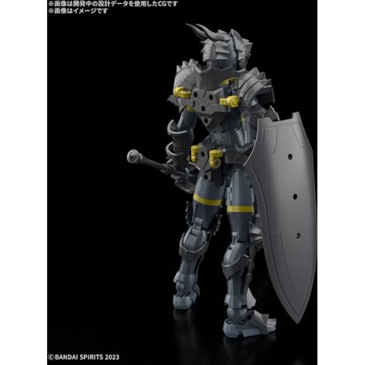 Bandai Gundam 30-Minuten-Missionen Rosan Lancer Modellbausatz, bewegliche Silhouette mit Rüstungs- und Waffenteilen – Bild 3