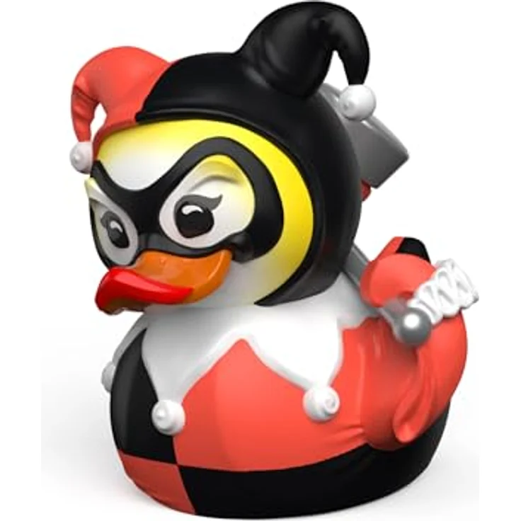 TUBBZ Klein Mini Harley Quinn Sammelfigur aus Vinyl-Gummi, 5 cm große Gummiente - Offizielles DC Comics Merchandise – Bild 1