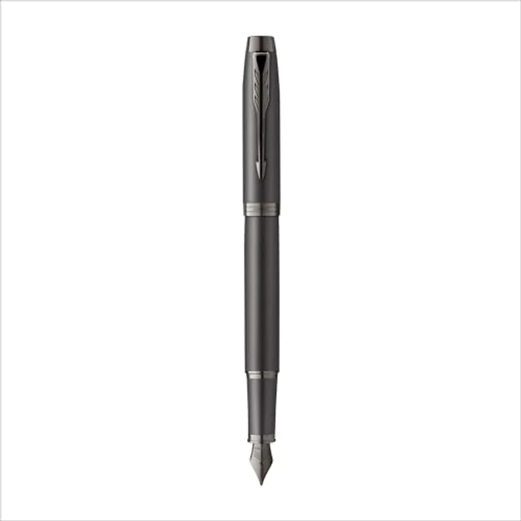 Parker Pen IM Stylus Pen, Füllfederhalter mit vollmetallischem Körper, Graphit/Braun, elegantes monochromes Design – Bild 9
