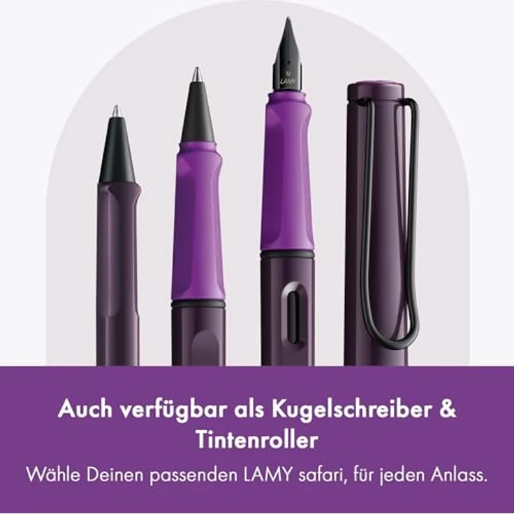 LAMY Füllfederhalter LAMY Special Edition Violet Blackberry M, ergonomisches Design mit polierter Edelstahlfeder, ASA-Kunststoff – Bild 6