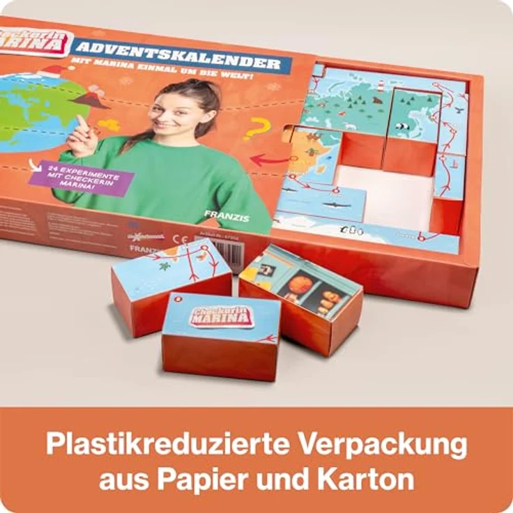 Franzis 67252 Checkerin Marina Adventskalender, Kreatives Bastelset für 24 Tage Unterhaltung – Bild 6