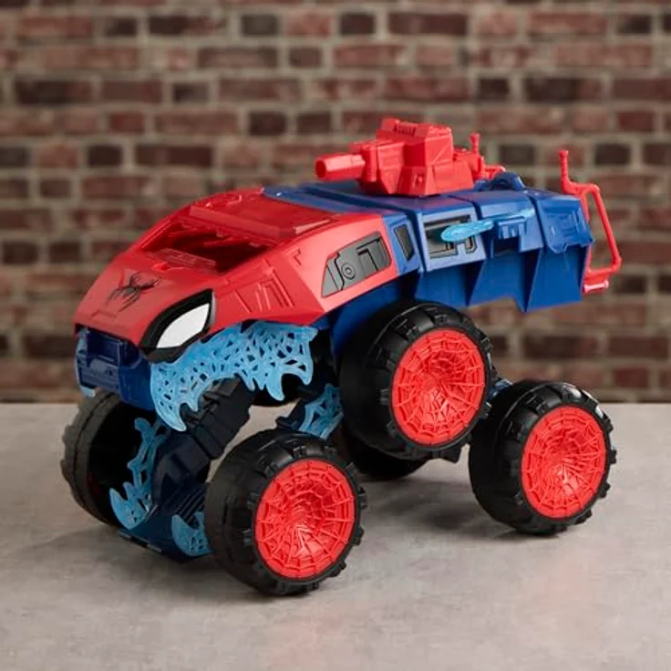 Spider-Man Spider-Man Movie Armored Vehicle, 2-in-1 Super Chompin' Tank mit Projektil-Abschussfunktion und Cockpit für 2 ActionVerse-Figuren – Bild 9