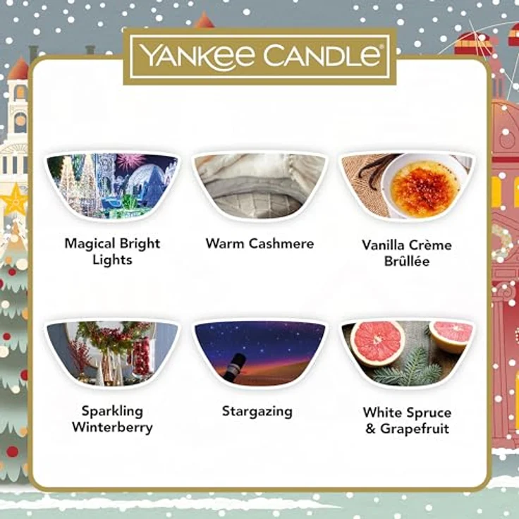 Yankee Candle Adventskalender, Reisepass für die Feiertage mit 21 Teelichtern in festlichen Düften – Bild 5
