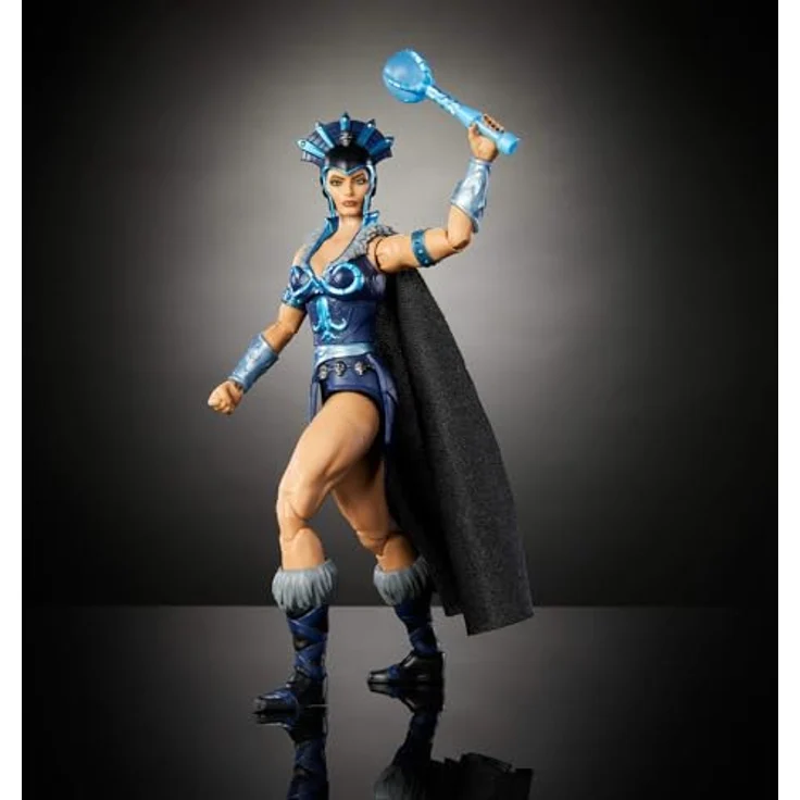 Masters of the Universe Masterverse Actionfigur New Eternia Evil-Lyn, ca. 18 cm, 30 Bewegungspunkte, abnehmbarer Umhang, Stab mit Kristallkugel, JBP77 – Bild 5