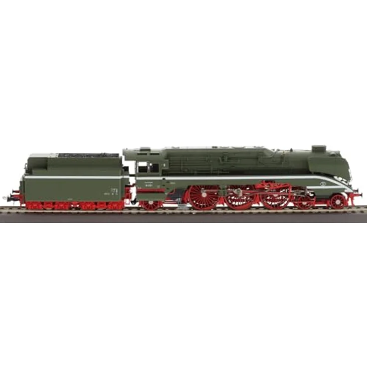 Roco Diesellokomotive Roco 7100006 H0 Schnellfahr-Dampflok 18 201 mit Kohlefeuerung der DR, Vorbildgerechte Umsetzung, PluX16-Schnittstelle, LED-Beleuchtung, drei spitze Zierlinien, feine Metallradsätze, nachrüstbarer Rauchgenerator – Bild 5