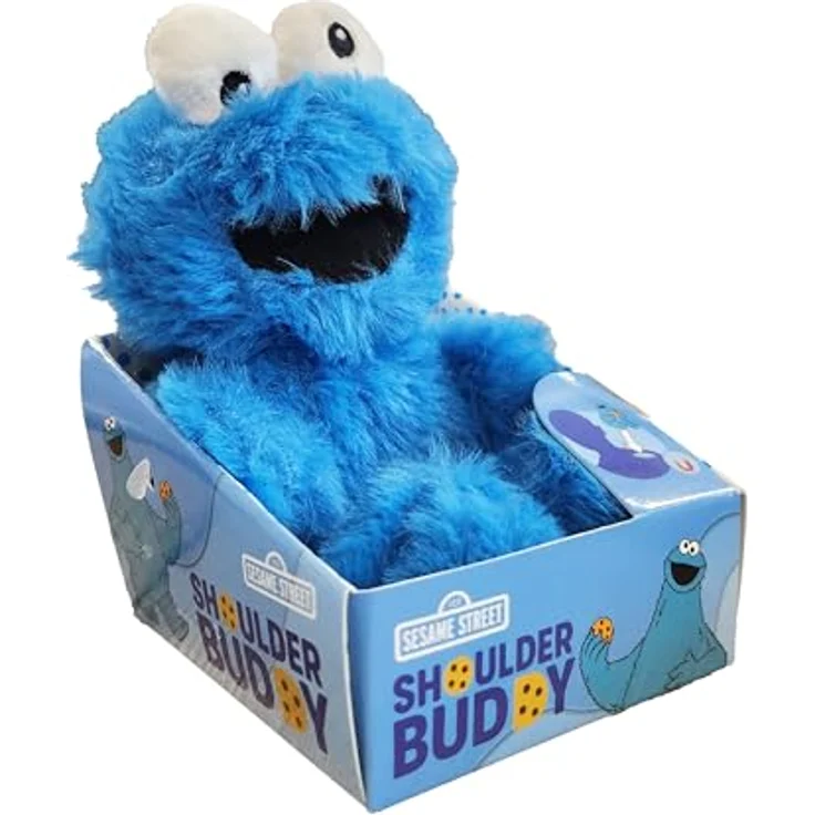 Brawl Stars Shoulder Buddy Krümelmonster, 15 cm Plüschtier mit Befestigung für Taschen und Rucksäcke – Bild 4